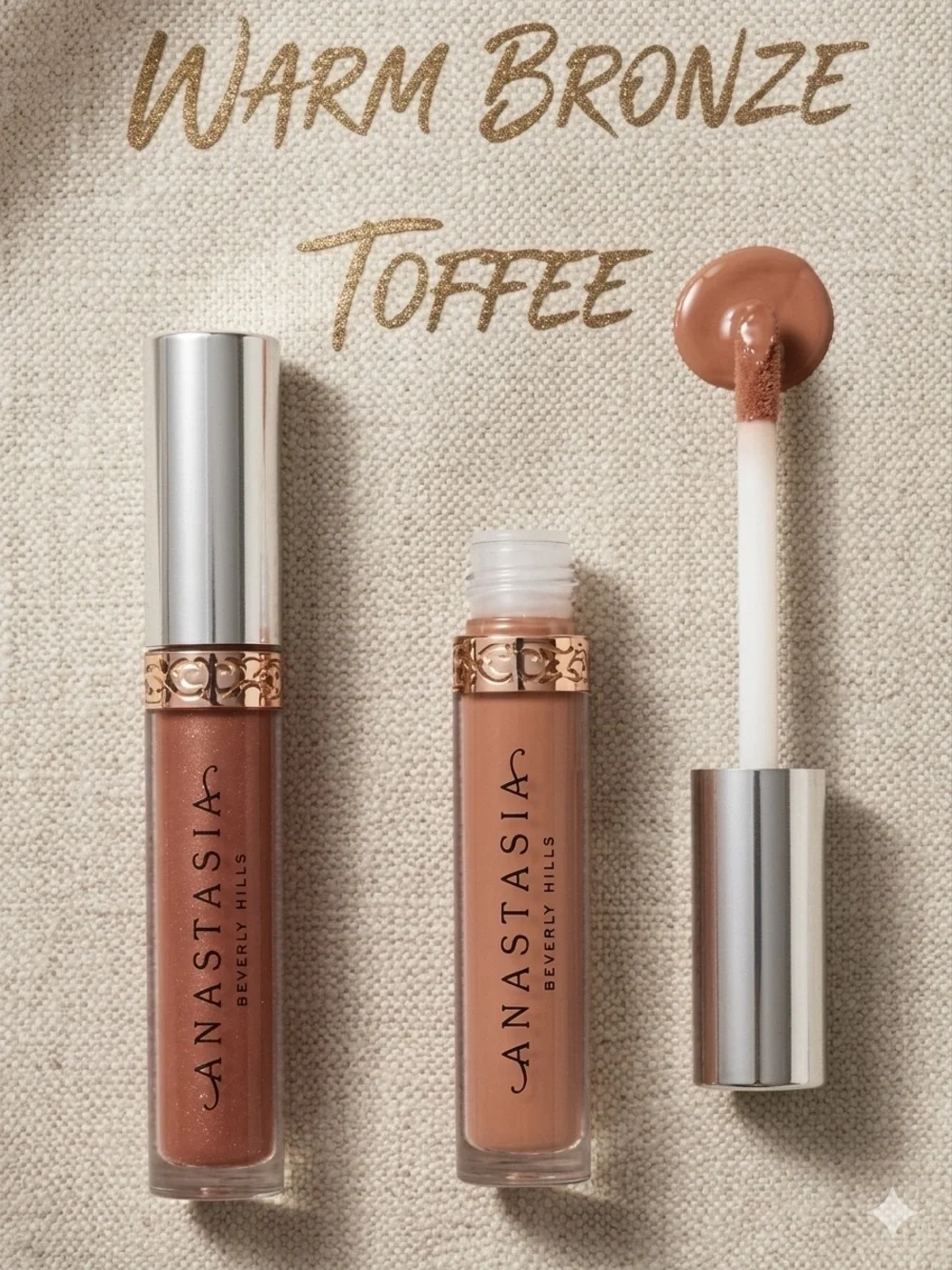 Anastasia ABH Lip Duo - Toffee & Warm Bronze - New & Boxed - Picture 4 of 6